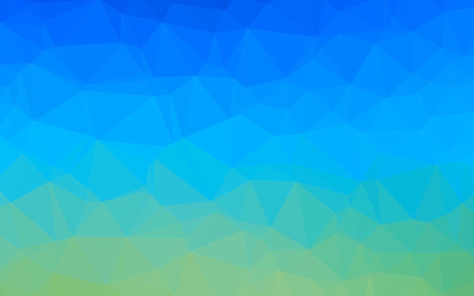 Fondo abstracto de polígono de vector azul claro, verde.