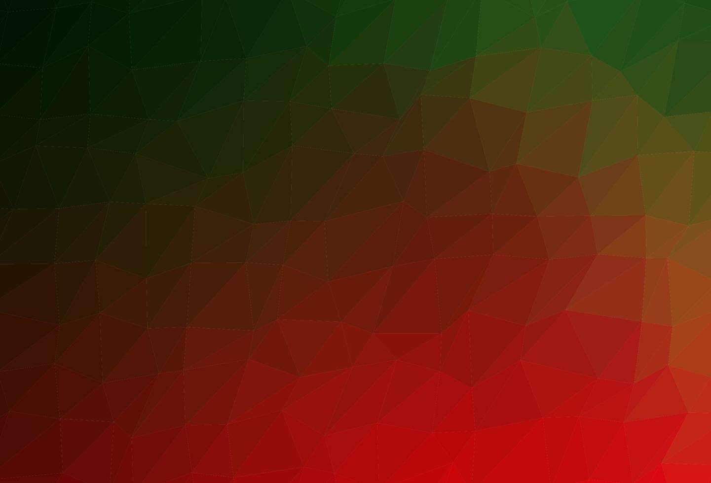 Dark Green, Red vector abstract mosaic pattern.