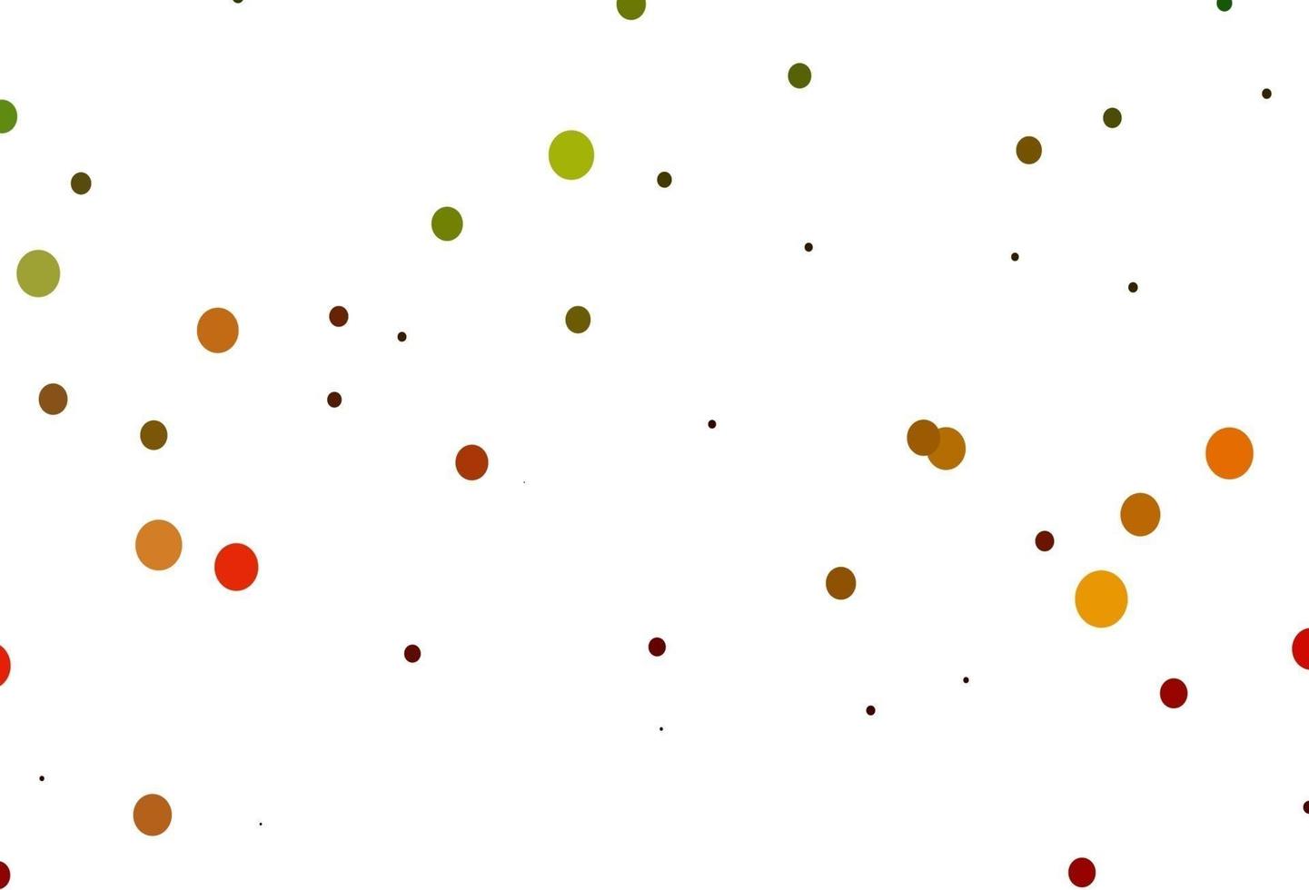 Light Green, Red vector background with bubbles.