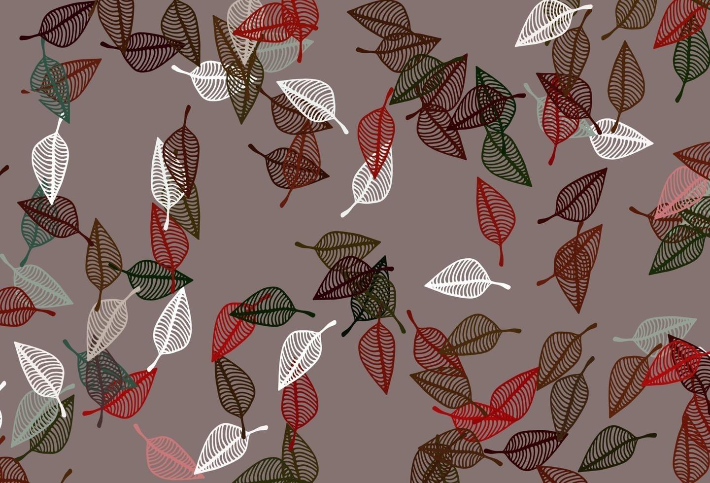 Light Green, Red vector hand painted background.