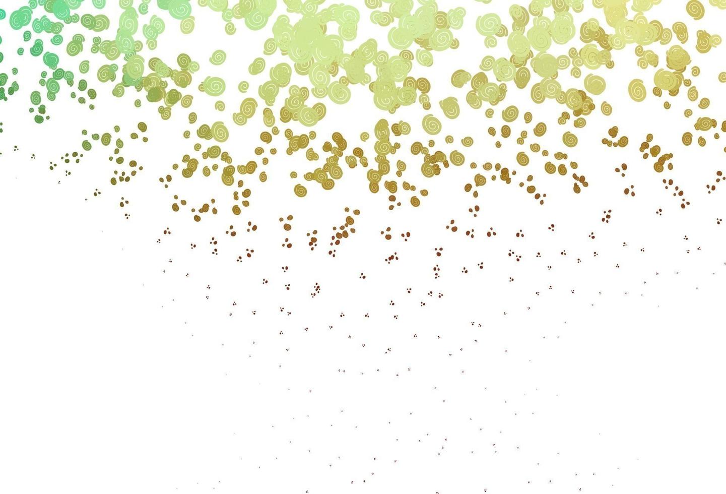 Light Green, Red vector template with lines, ovals.
