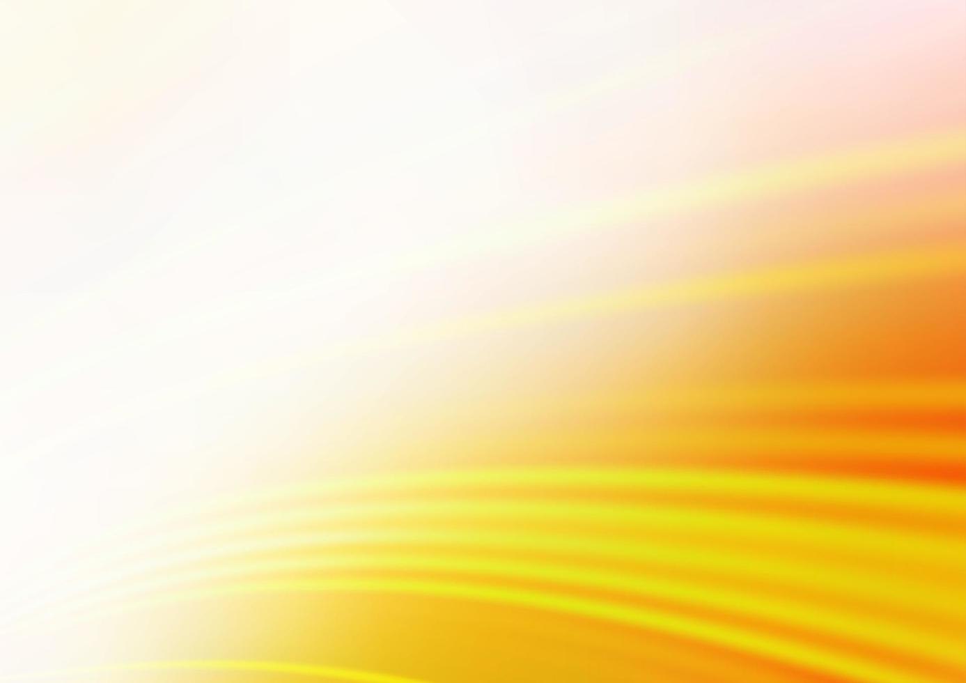 Light Yellow, Orange vector blurred bright template.