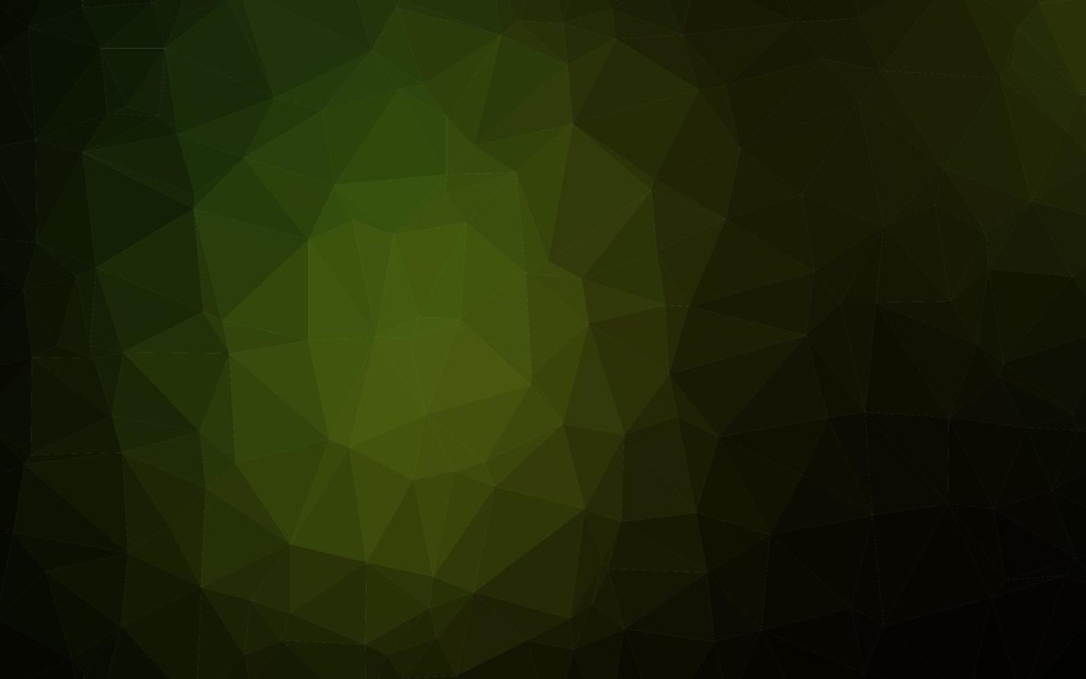 Dark Green vector abstract mosaic background.