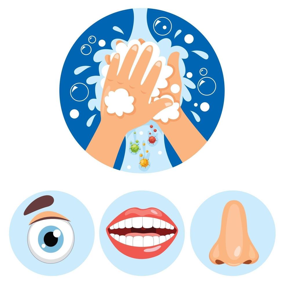 Hygiene Concept Drawings vector