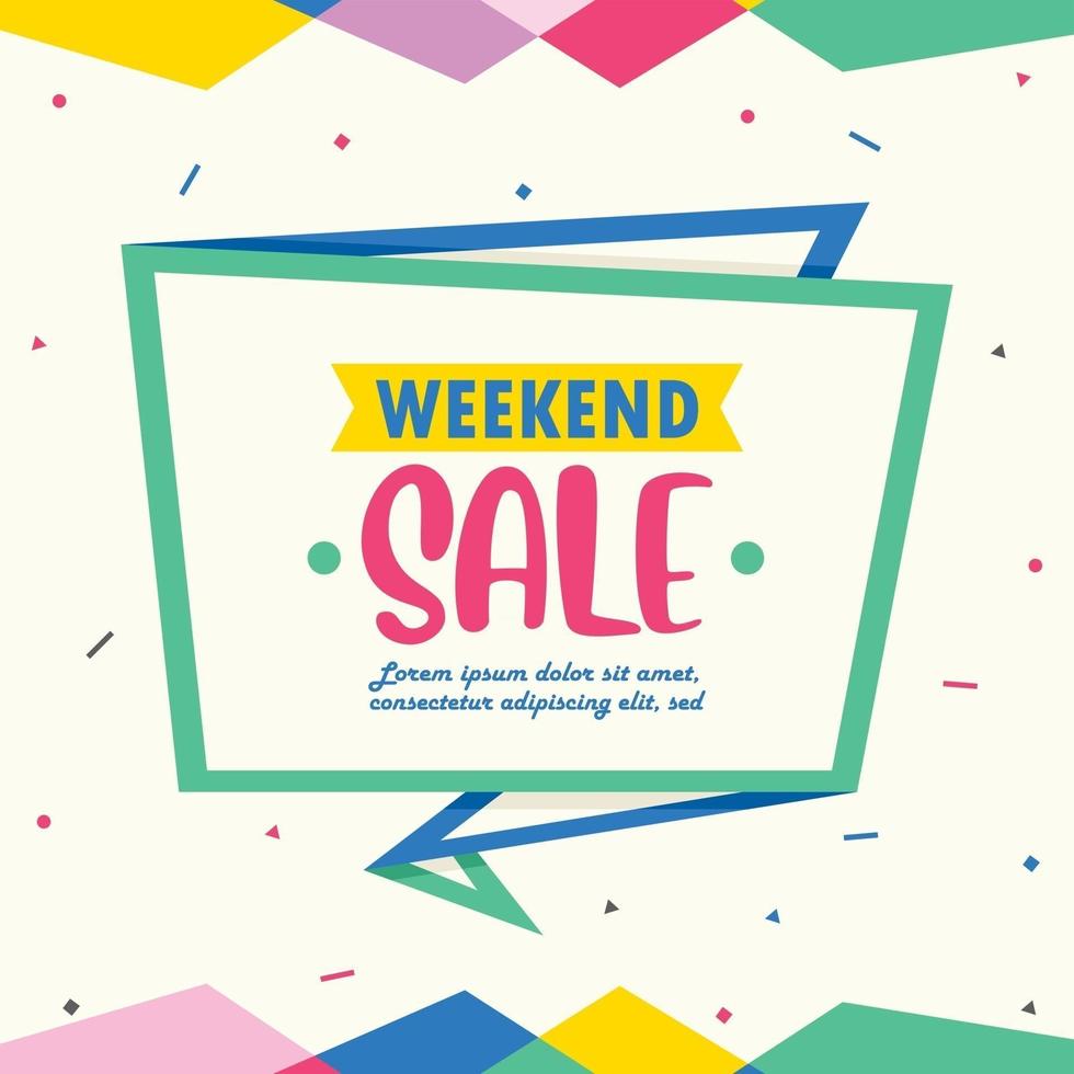 Sale Concept Design With Flat Colors vector