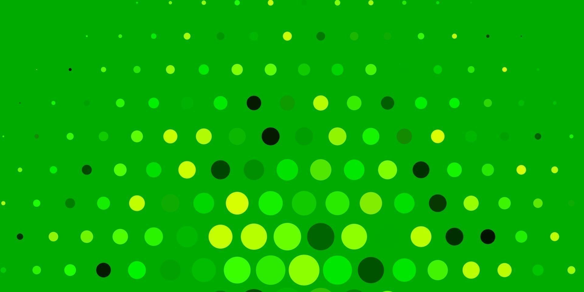 Fondo de vector verde claro, amarillo con puntos.