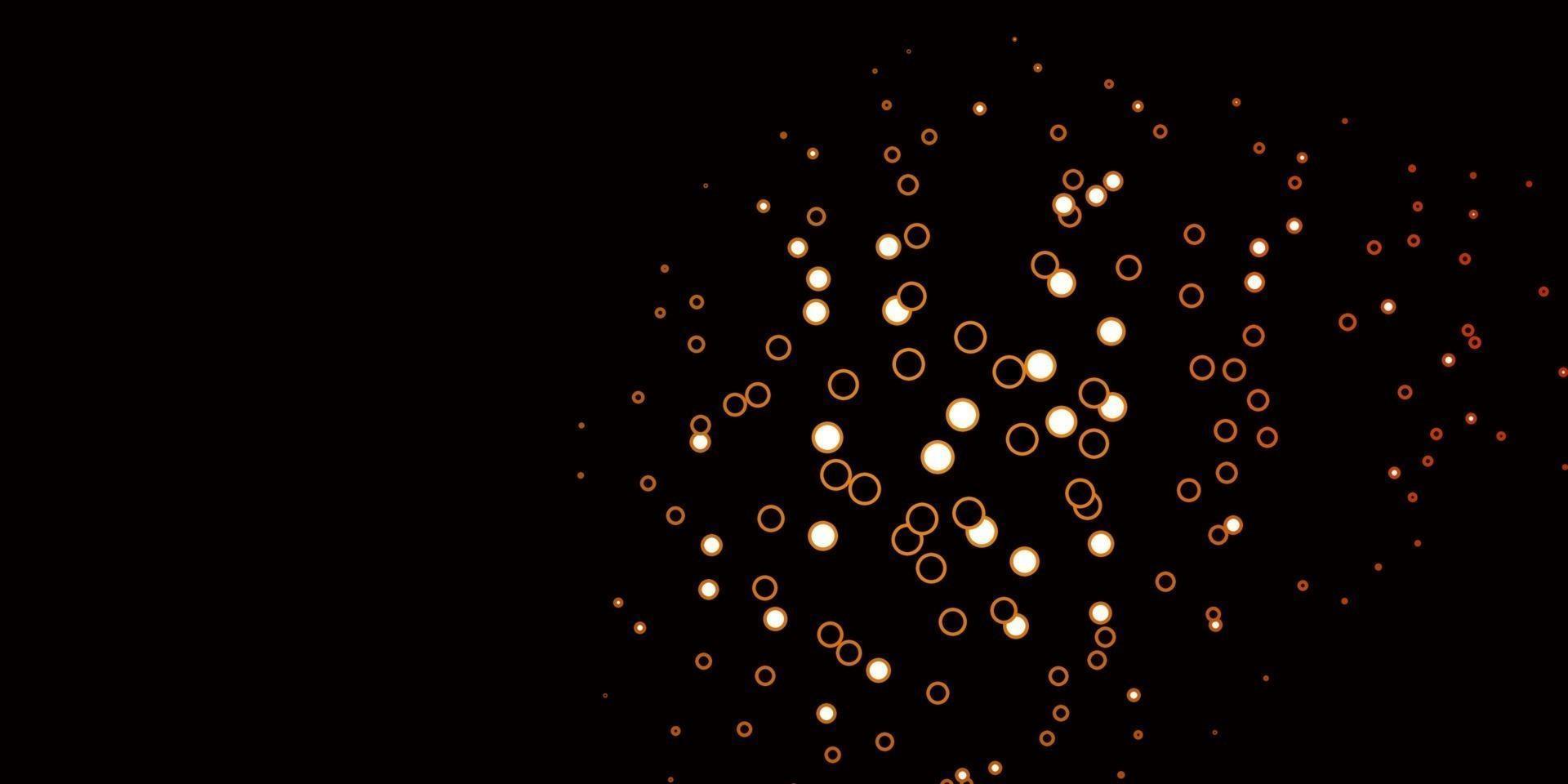 Dark Orange vector template with circles.