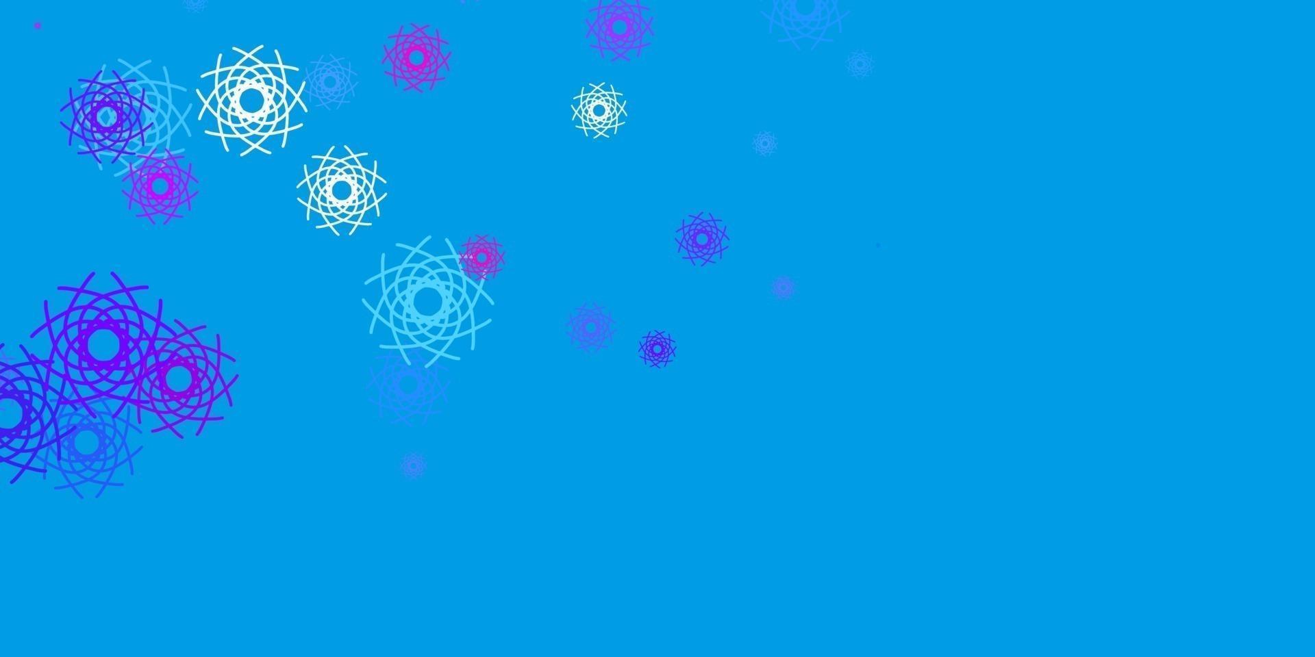 Light Blue, Red vector background with random forms.
