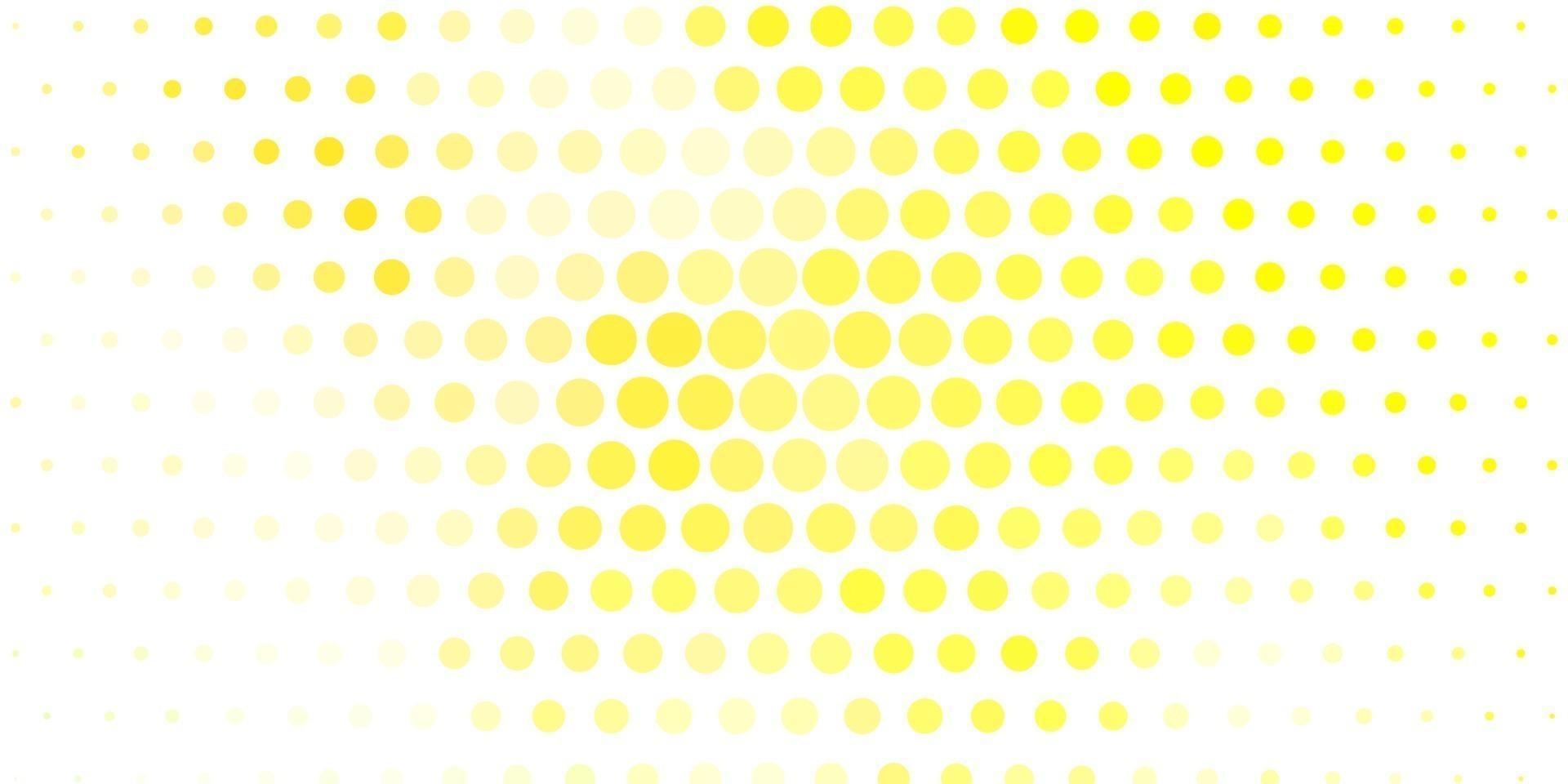 Light Green, Yellow vector background with spots.