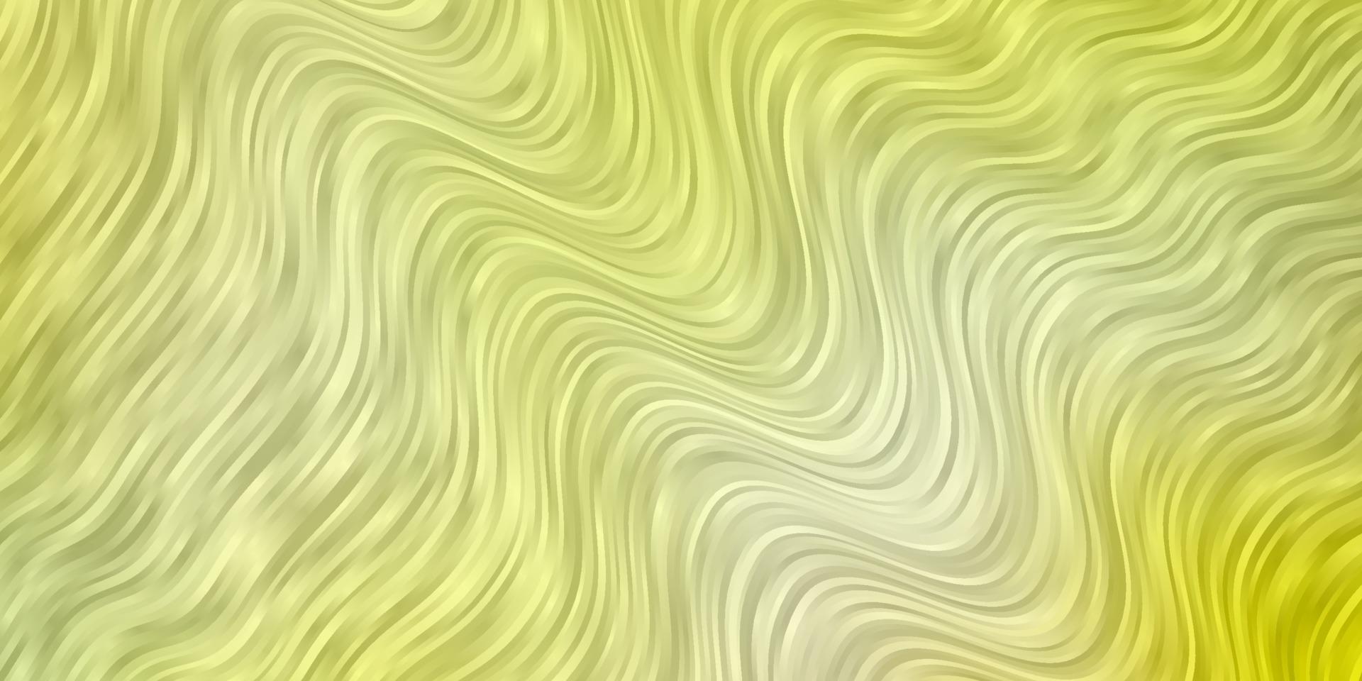 Light Green, Yellow vector template with curves.