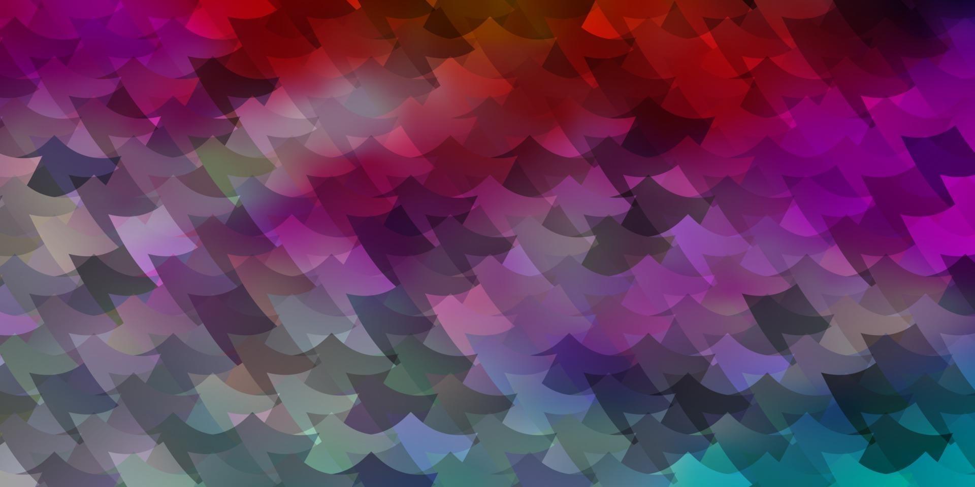 telón de fondo de vector multicolor claro con rectángulos.