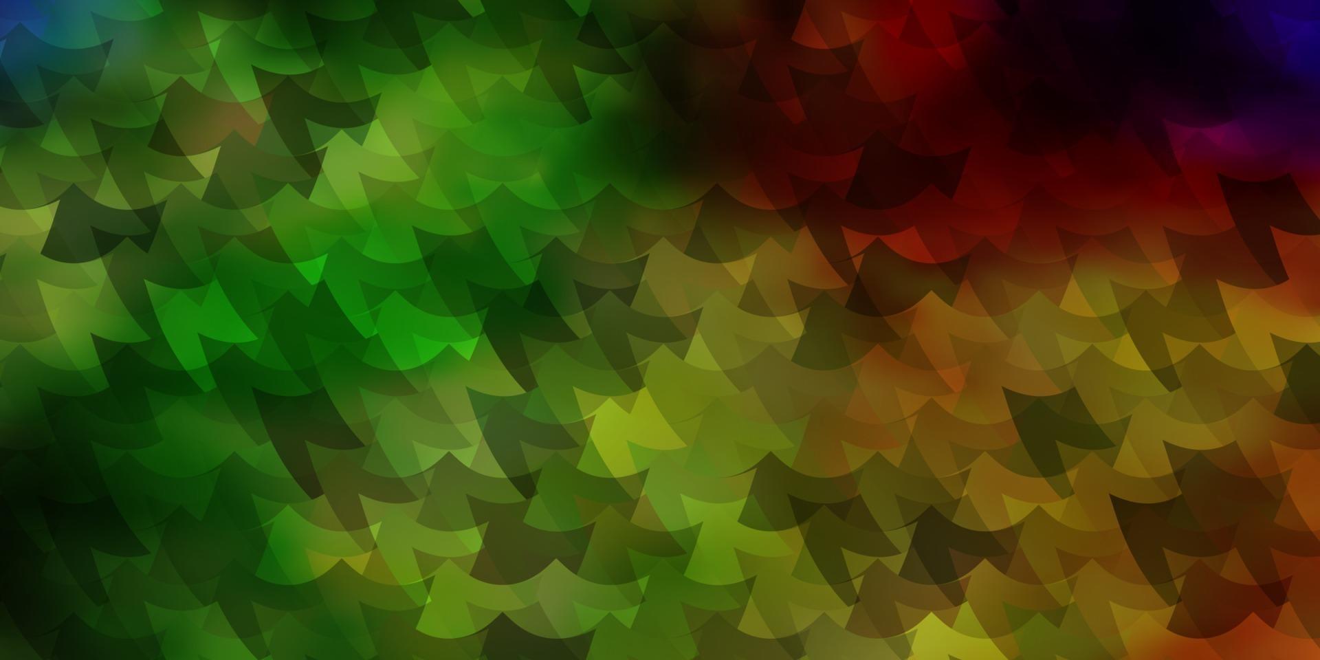 Fondo de vector multicolor claro con rectángulos.