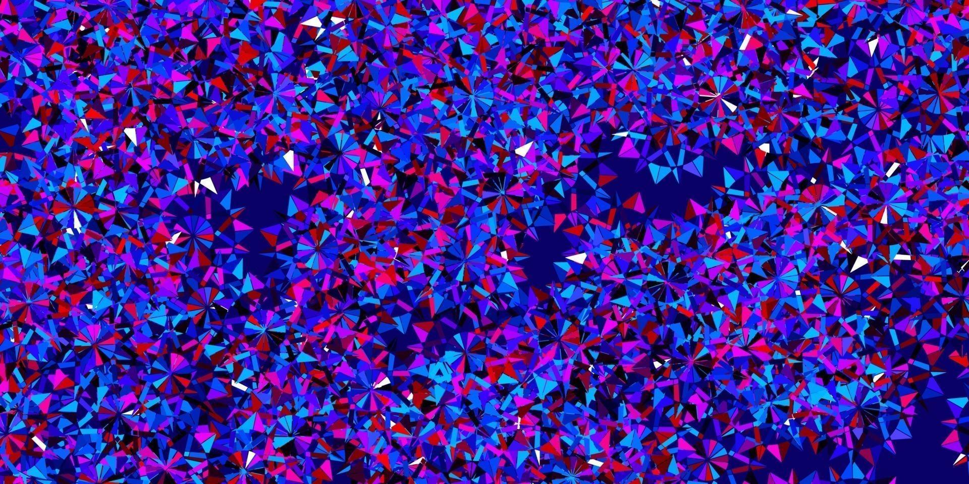 Light Blue, Red vector template with ice snowflakes.