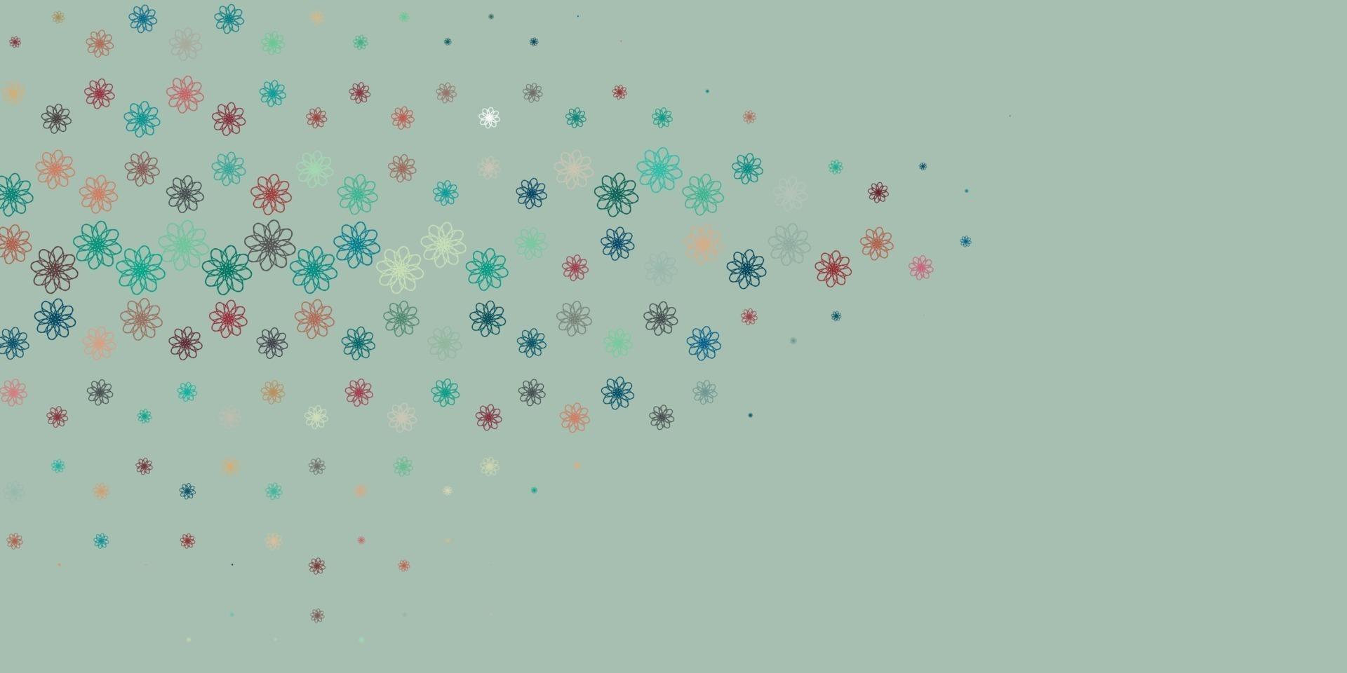Light Blue, Red vector template with curved lines.