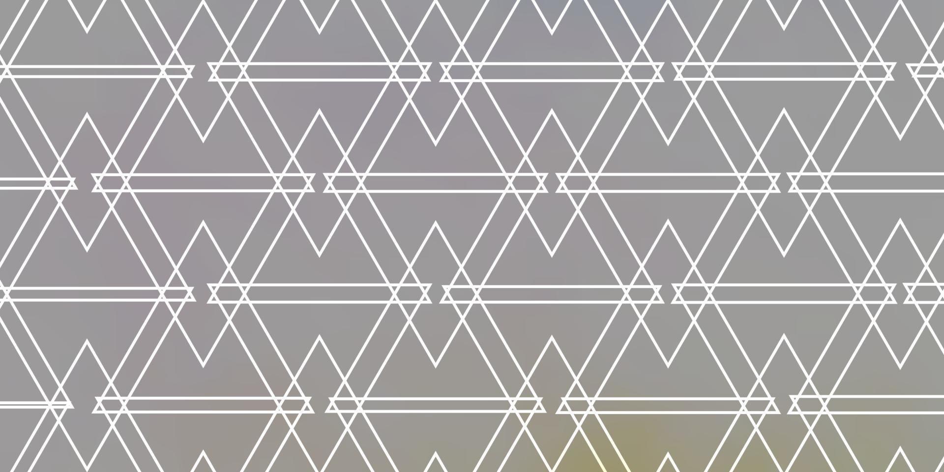 Light Multicolor vector template with crystals, triangles.