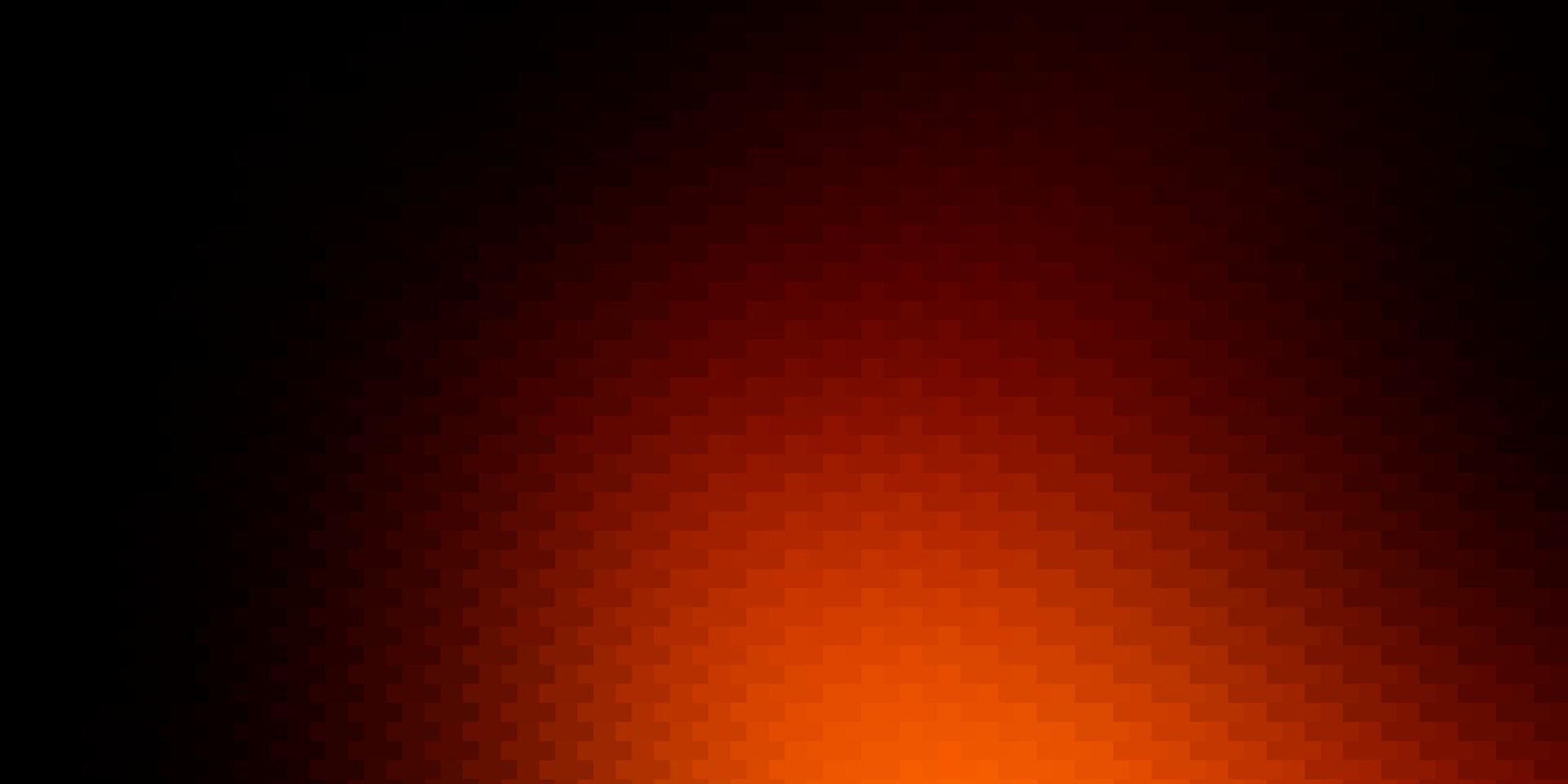 Telón de fondo de vector naranja oscuro con rectángulos.