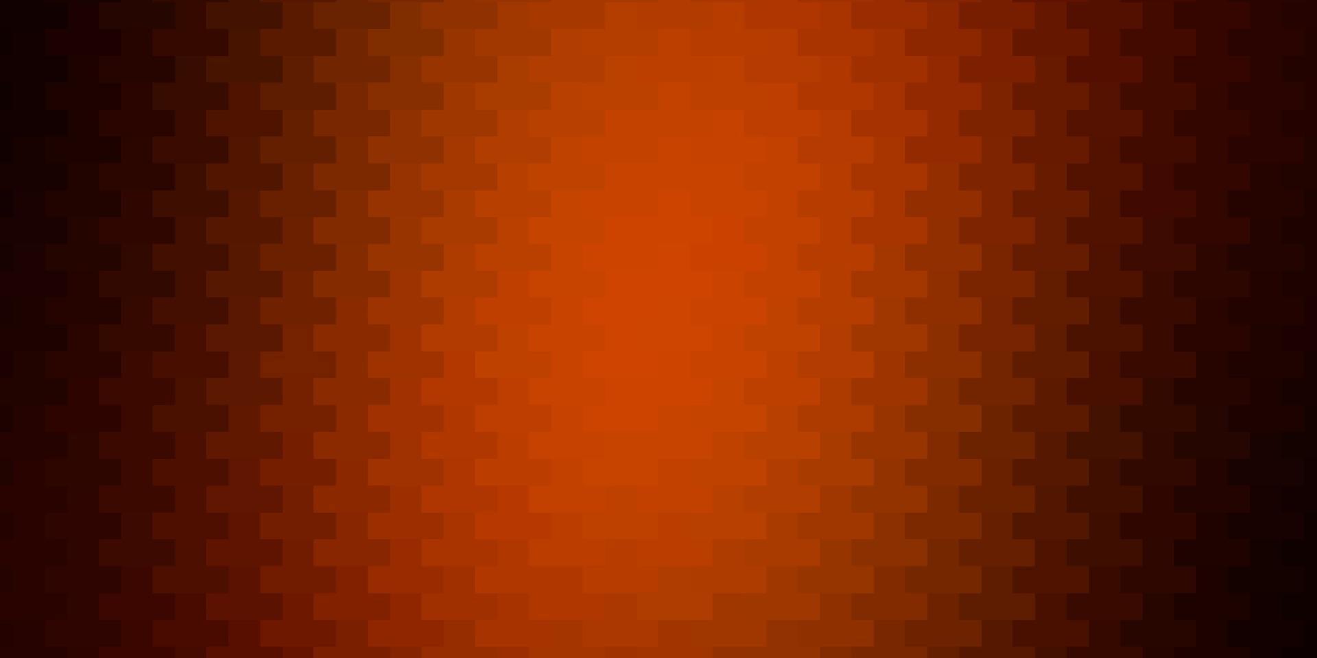 Dark Orange vector backdrop with rectangles.