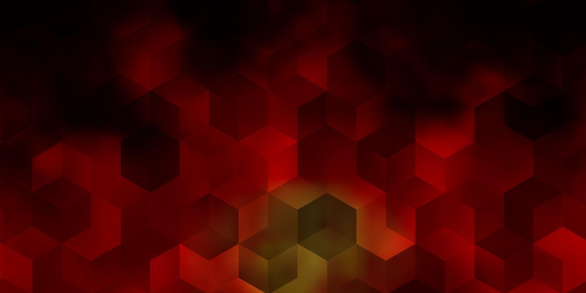 Dark Orange vector layout with hexagonal shapes.