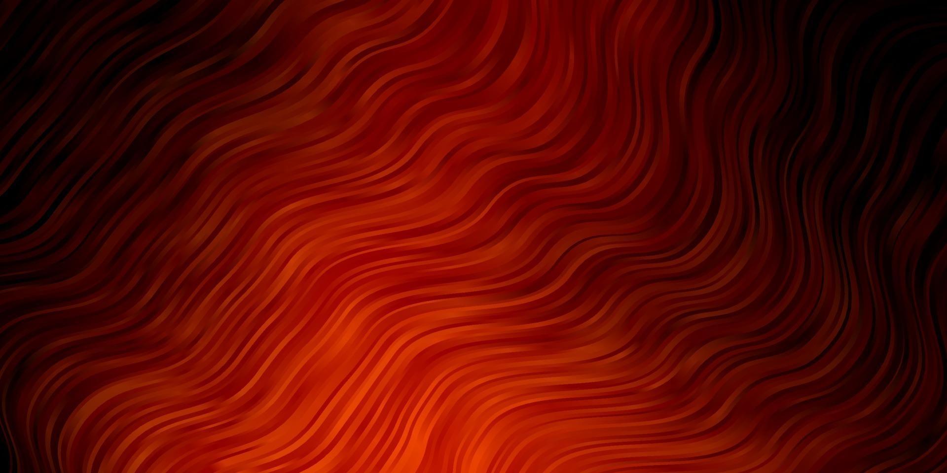 Dark Orange vector background with lines.