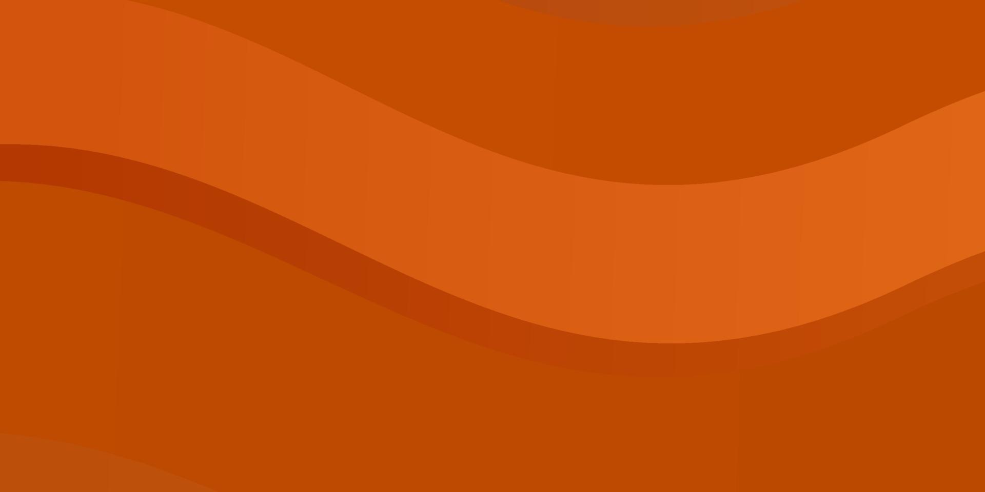 Light Orange vector background with curved lines.