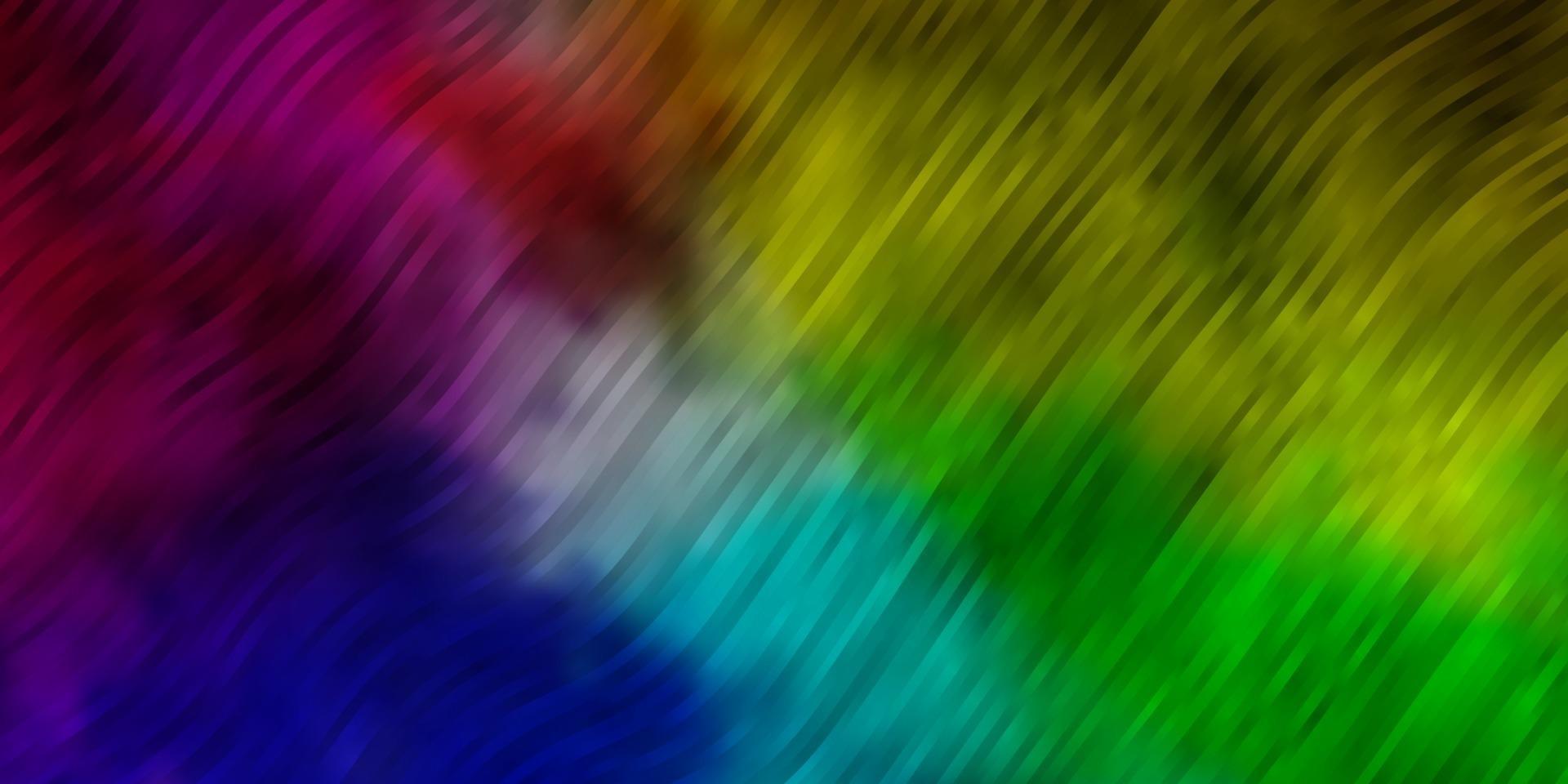 Light Multicolor vector background with curves.