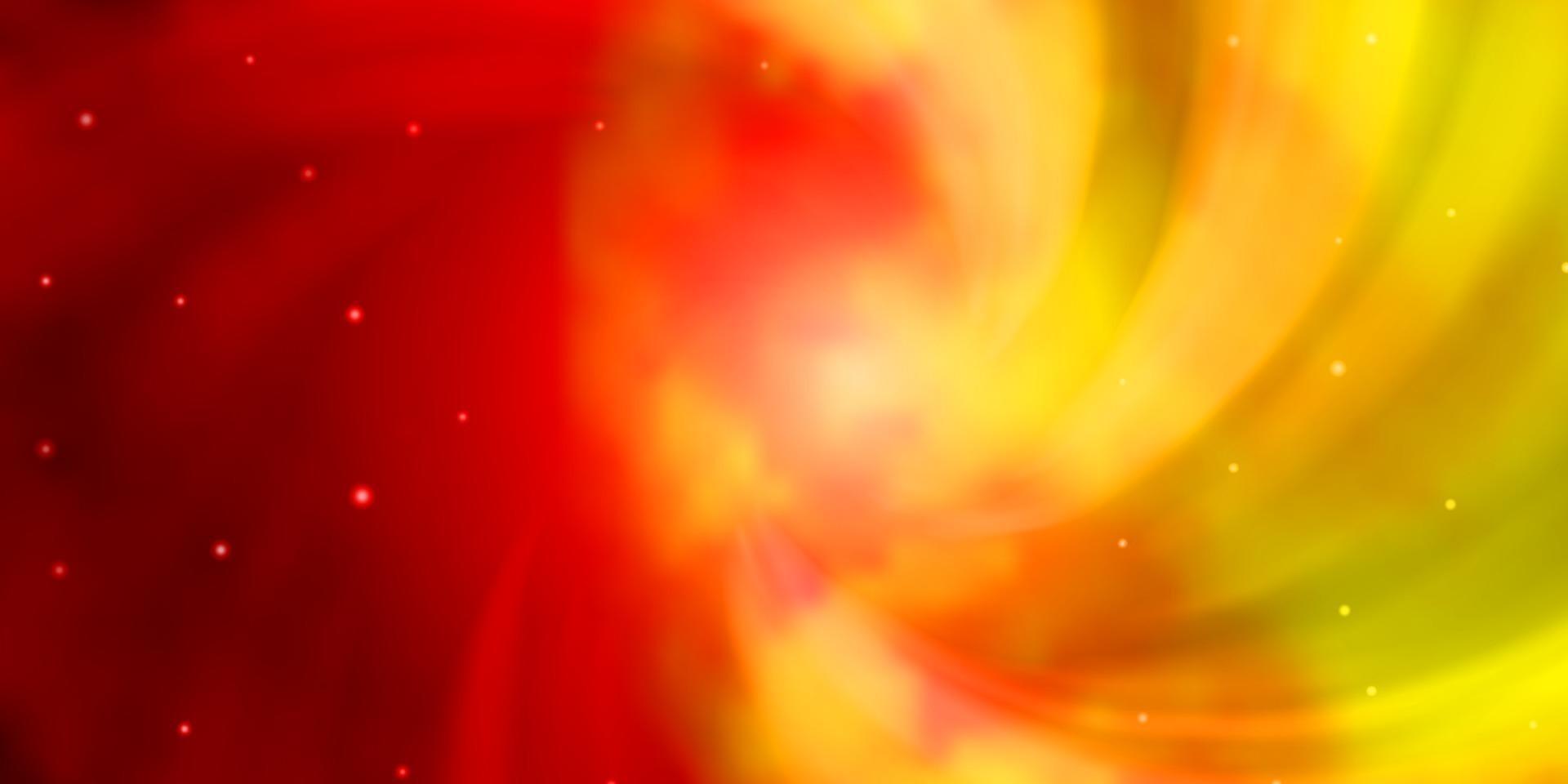 Light Orange vector texture with beautiful stars.