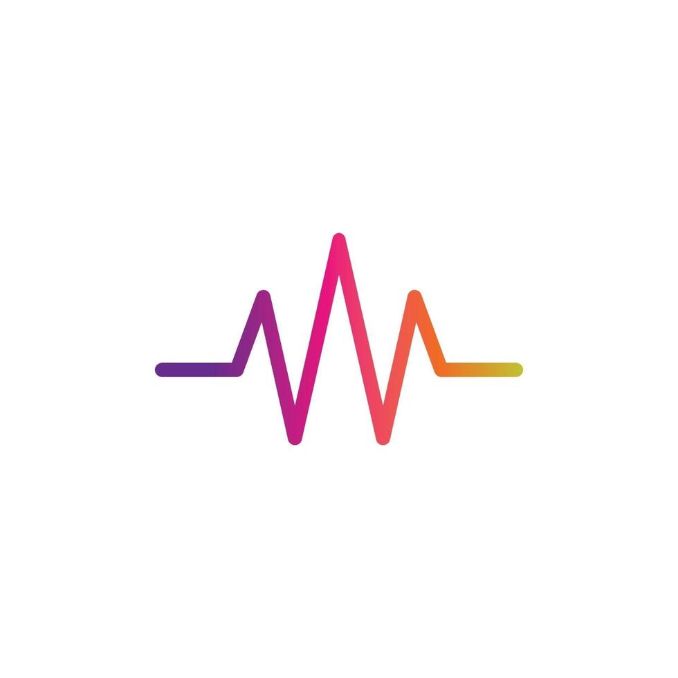 pulse,equaizer and sound effect ilustration logo vector icon