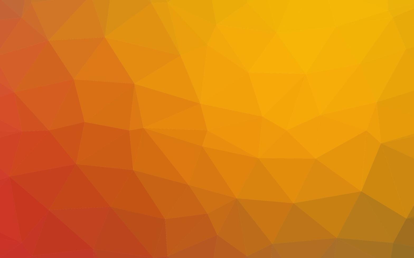 Light Yellow, Orange vector low poly texture.