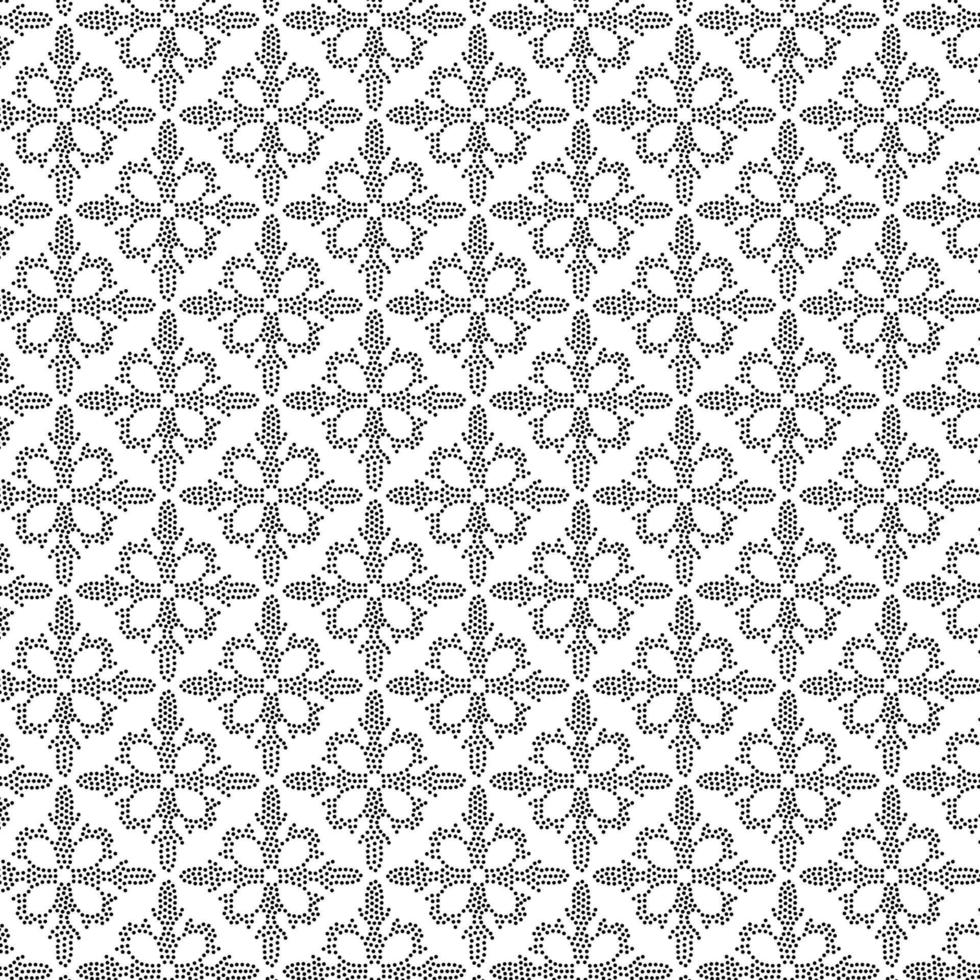 Decorative pointillism pattern design vector