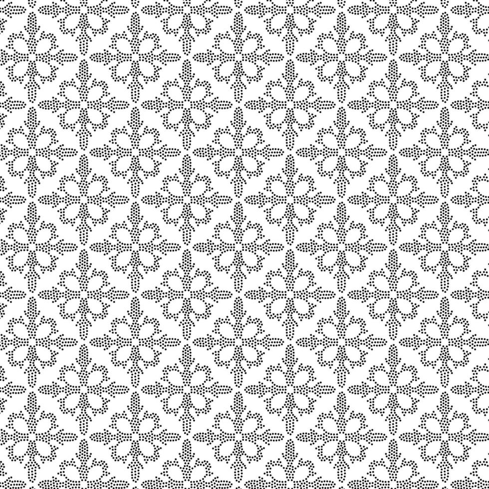 Decorative pointillism pattern design vector