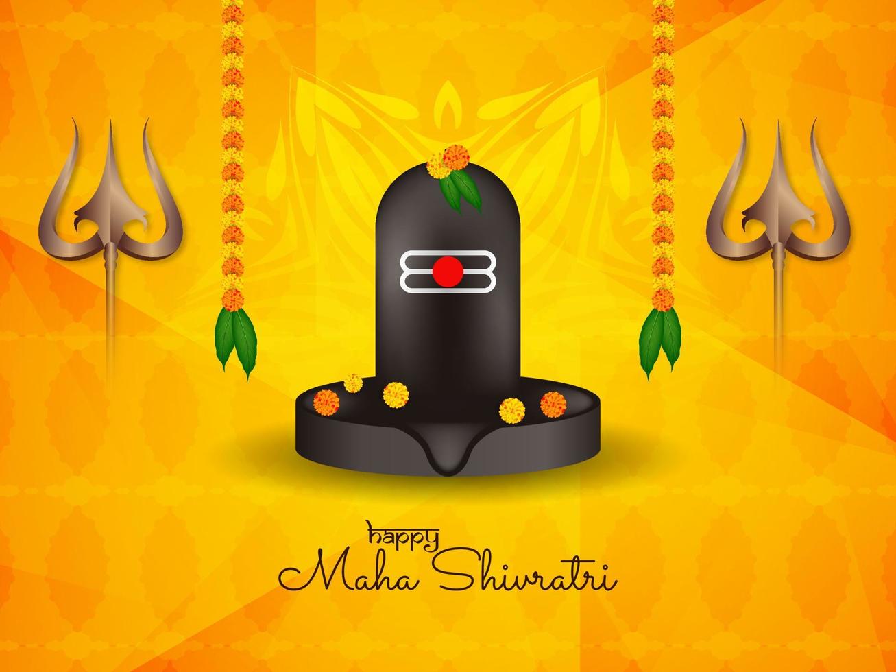 Happy Maha Shivratri background design vector