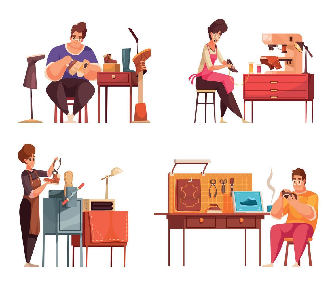 Shoemaker Compositions Set vector