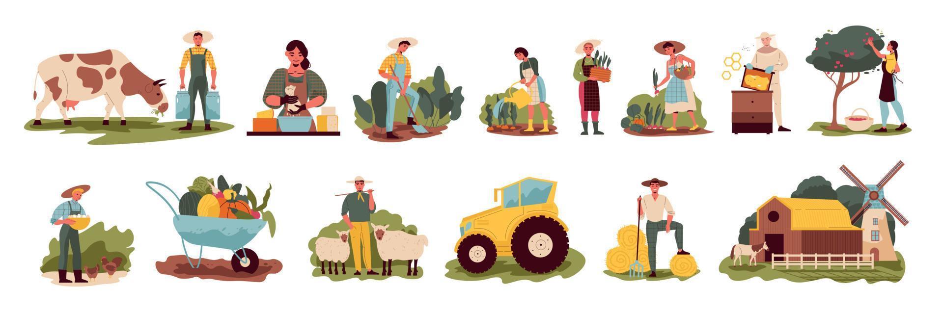 Farm Icons Set vector