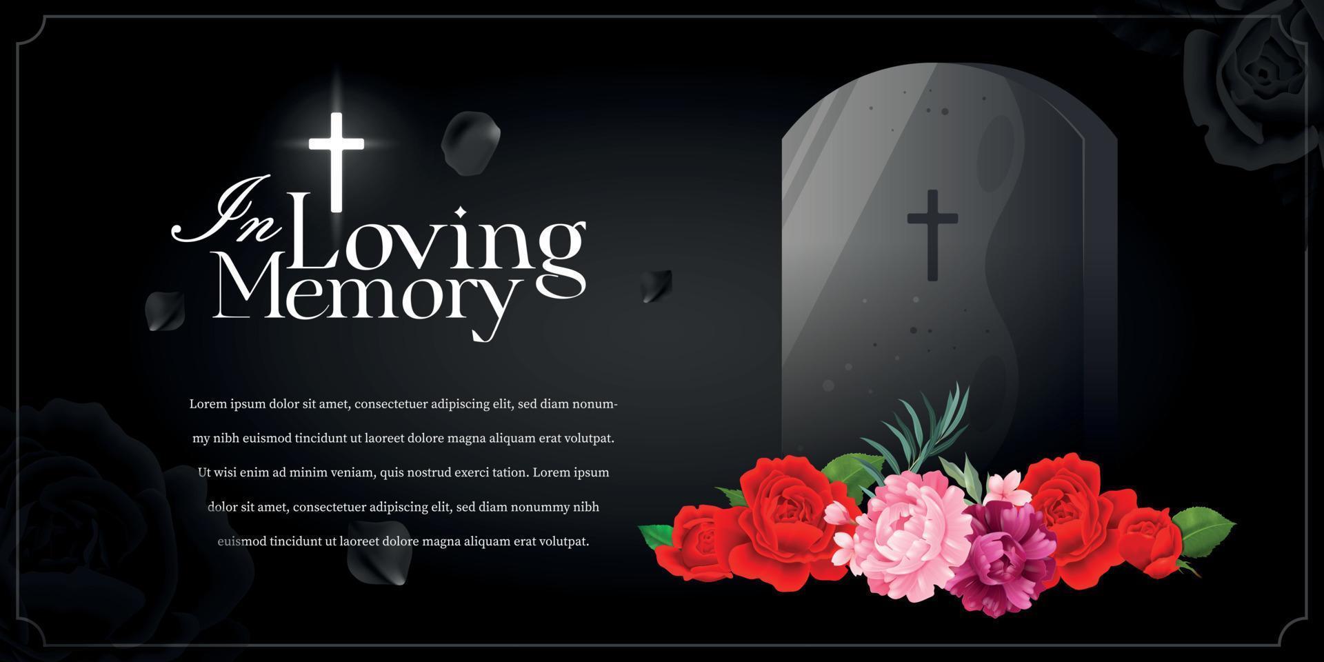 In Loving Memory Poster vector