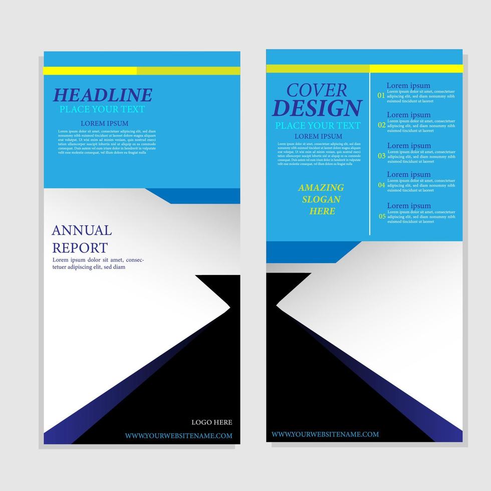 Geometric Brochure or brochure layout template, report cover design background with elegant and simple design vector