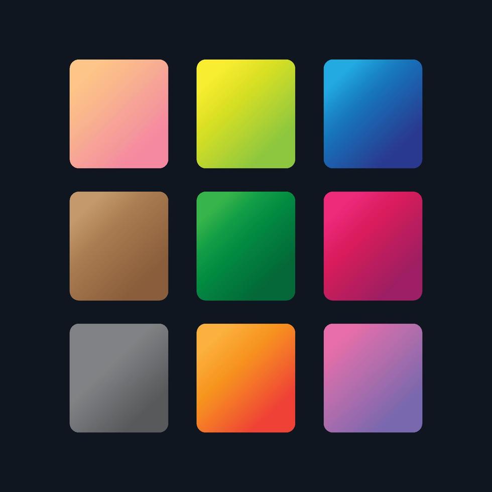 Multicolor Very Famous Gradients vector