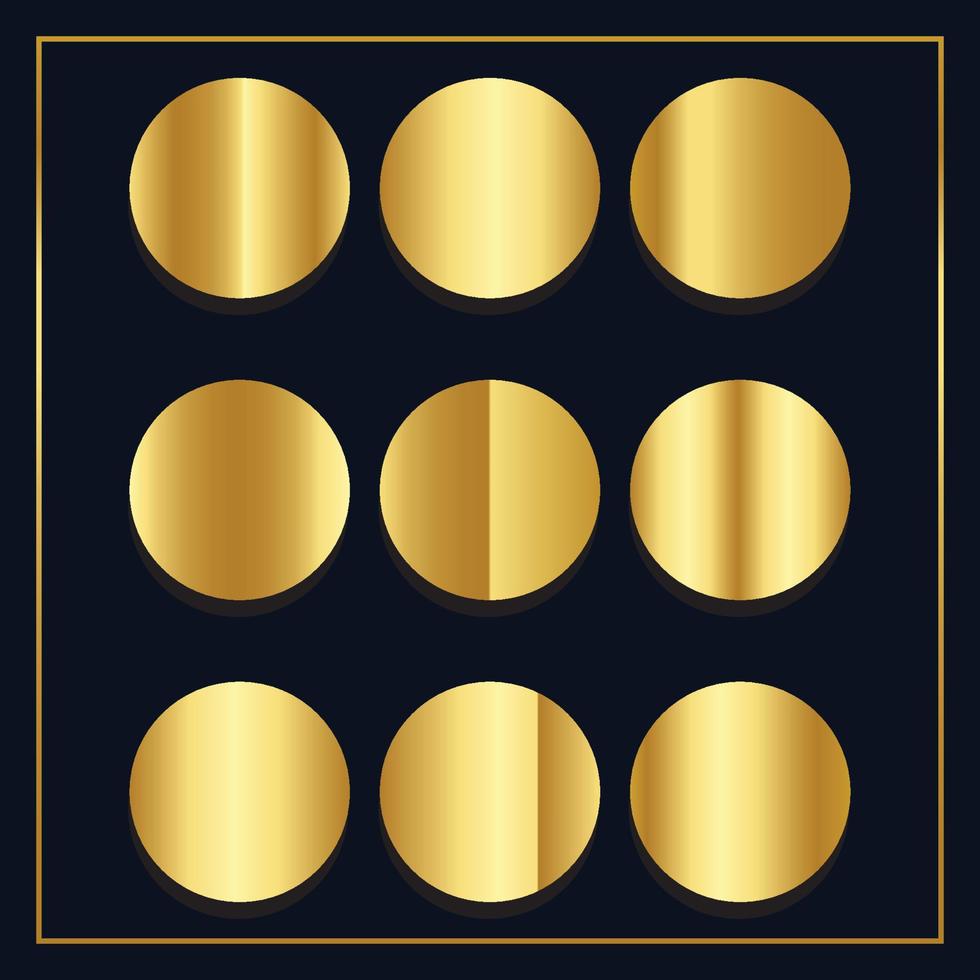 Premium Golden Gradients vector