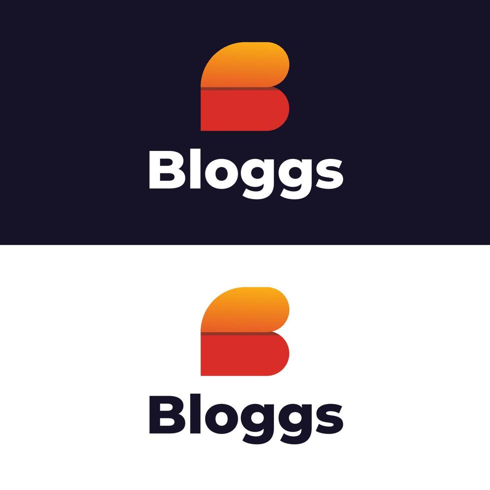 logotipo de la letra b vector