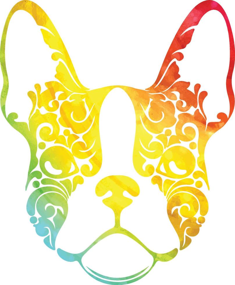 watercolor animal dog vet pet vector