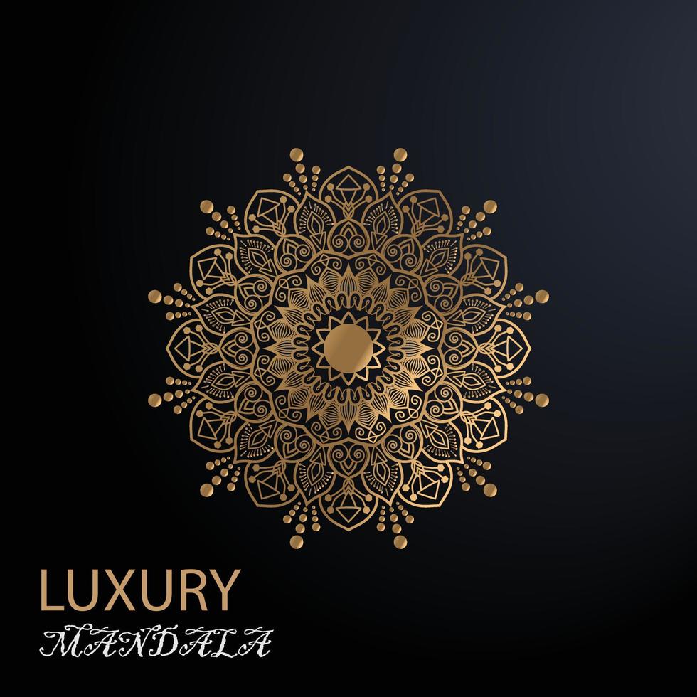 Luxury mandala design vector