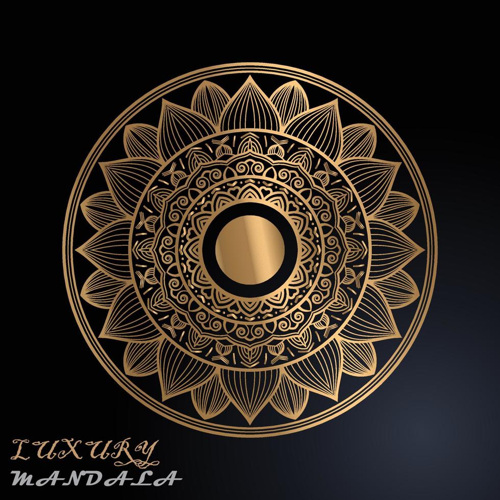 Luxury mandala design vector