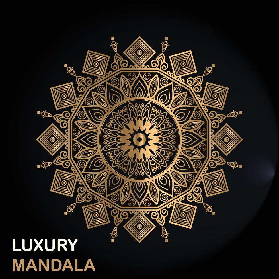 Luxury mandala design vector