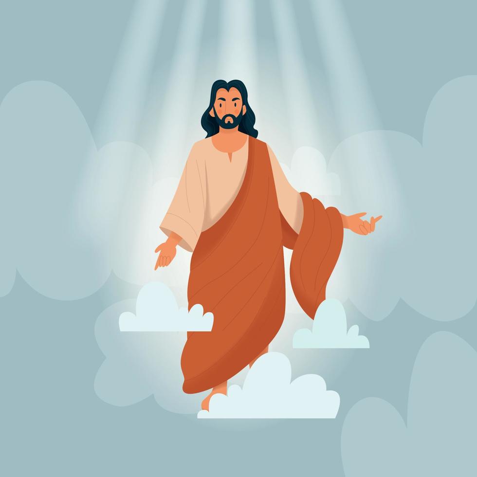 Christ Bible Story Composition vector