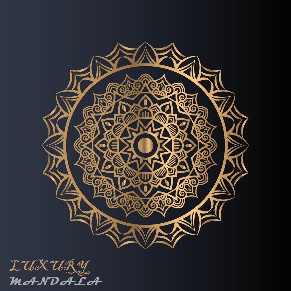 Luxury mandala design vector