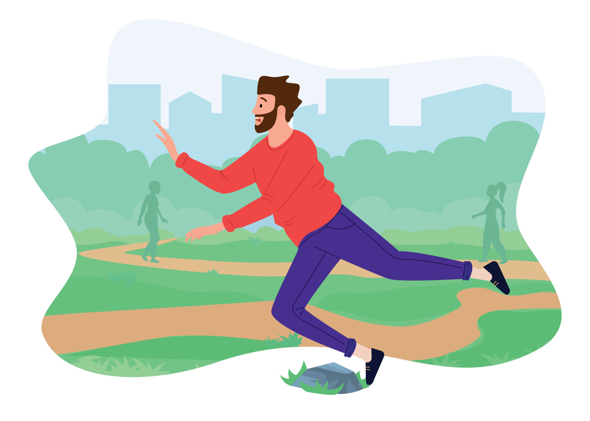 Falling Man Composition 5878178 Vector Art at Vecteezy