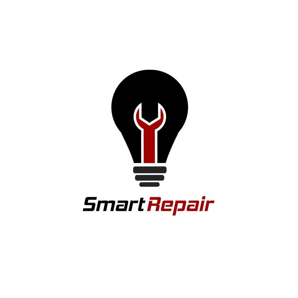 logotipo de reparación de tecnología moderna para motocicletas, automóviles, teléfonos celulares y otras empresas de tecnología vector