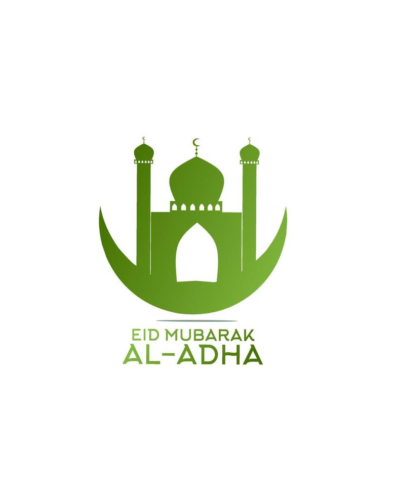 Eid al-Adha symbols or banners in the Hajj season are commemorated by slaughtering or sacrificing animals such as camels, sheep, cows, and goats vector