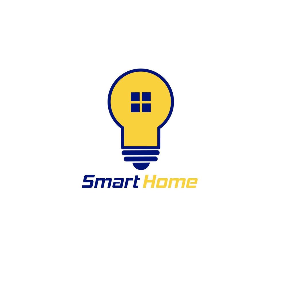 smart home logo in modern style vector