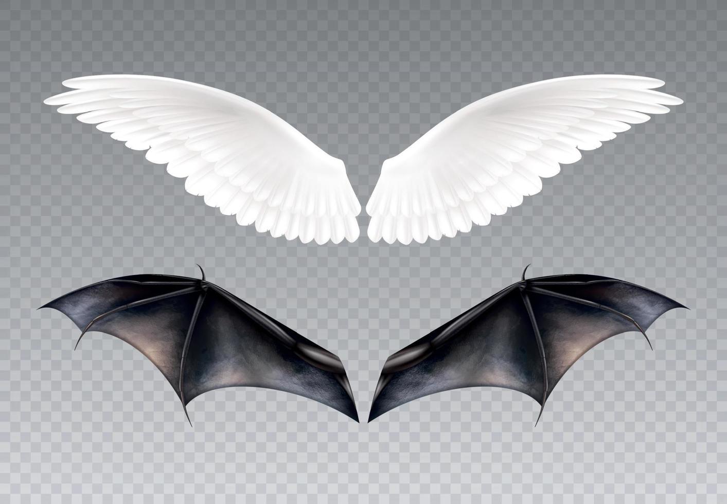 Daemon Angel Wings Set vector