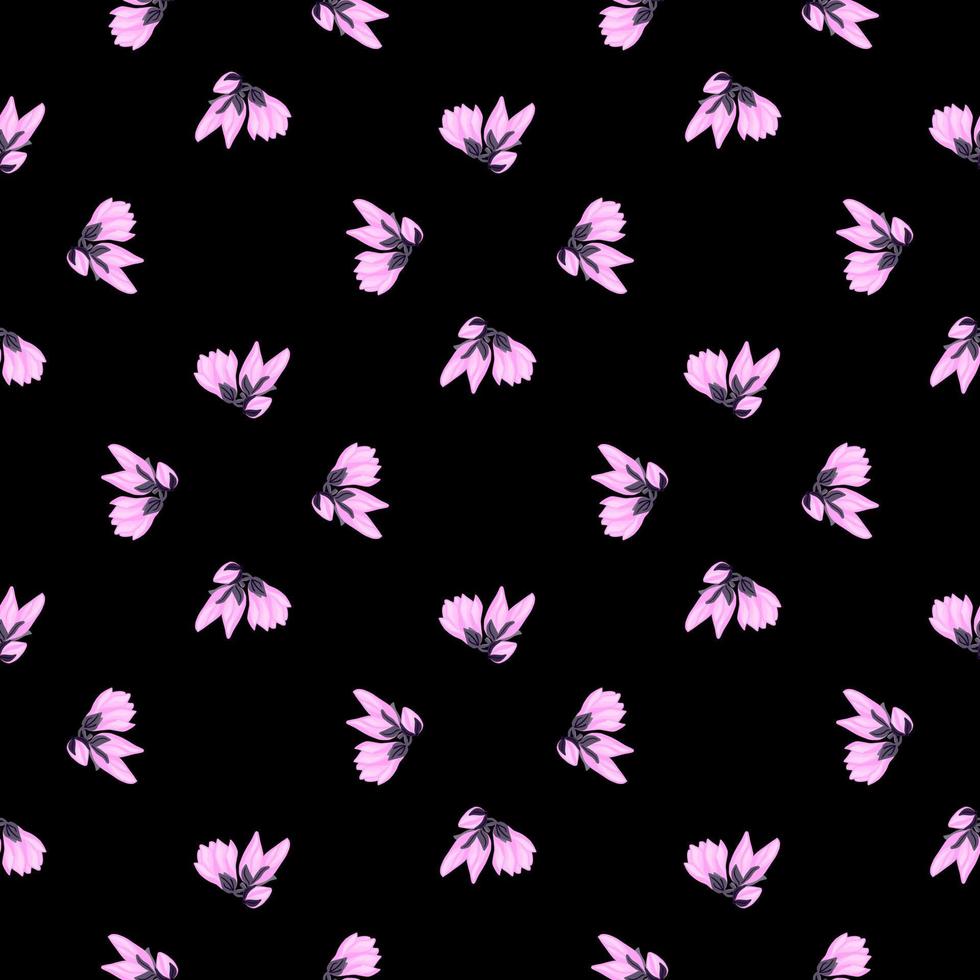 Magnolia seamless pattern. Romantic flower background. vector